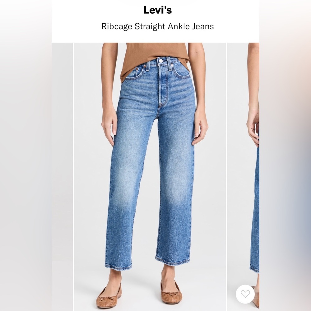 LEVI’S Ribcage Straight Ankle Jeans - 25